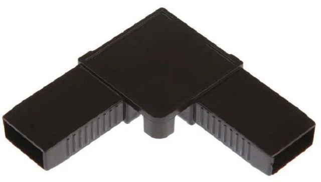 Уголок для москитной сетки цельнолитой чёрный