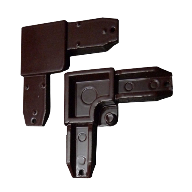 Соединительный уголок металл, усиленный, коричневый