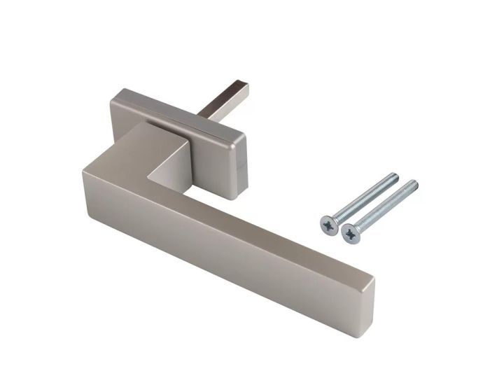 Ручка оконная DUBLIN 45 мм, алюминиевая серебро матовый