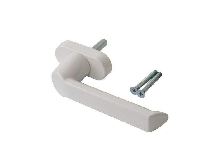 Ручка оконная Internika "Мечта" алюминиевая штифт 37 мм (45°) белый